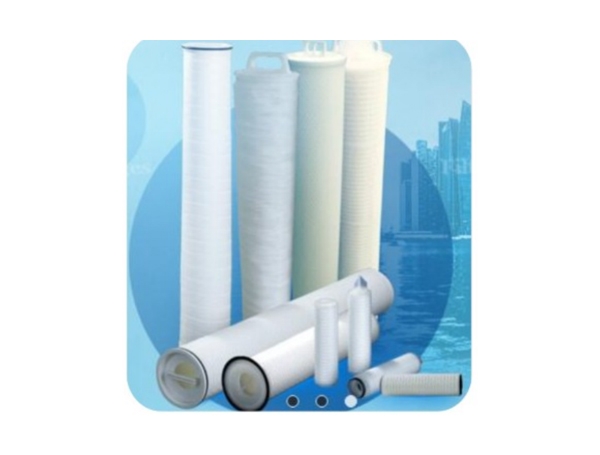High flux folding filter cartridge